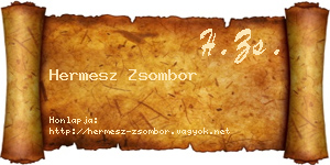Hermesz Zsombor névjegykártya